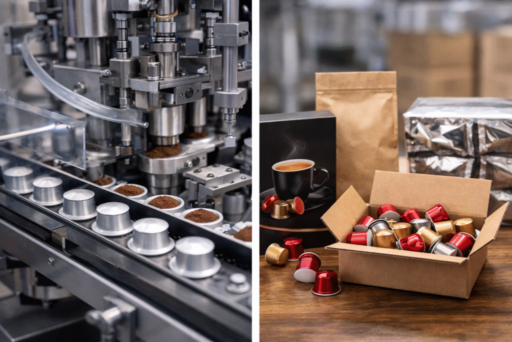 manufactura de cápsulas de café de marca privada