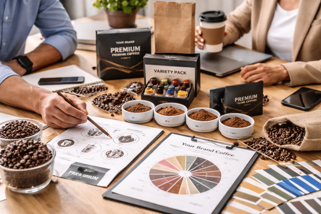 desarrollo de marca de café de marca privada